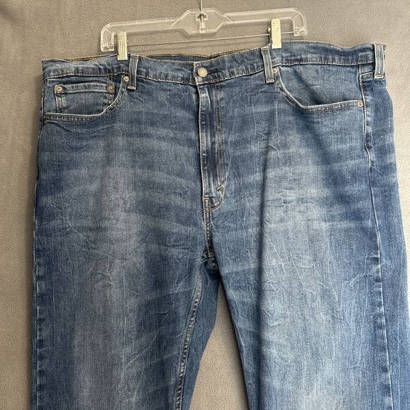 Levi's 502 Jeans Tapered Fit Stretch Denim Mens Big & Tall Size 46x34 Blue - Picture 3 of 11